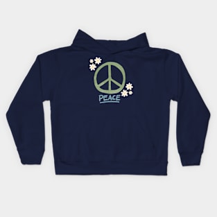 Peace Flowers Kids Hoodie